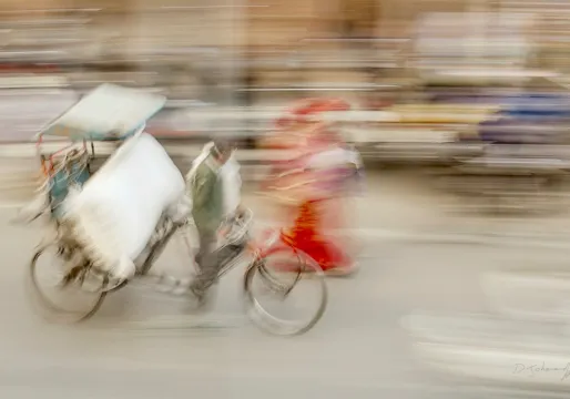  ‘Watching her go by’ photography on glossy acrylic glass 63 x 102 cm Danny Johananoff