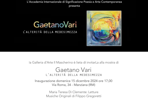Invito mostra di Gaetano Vari