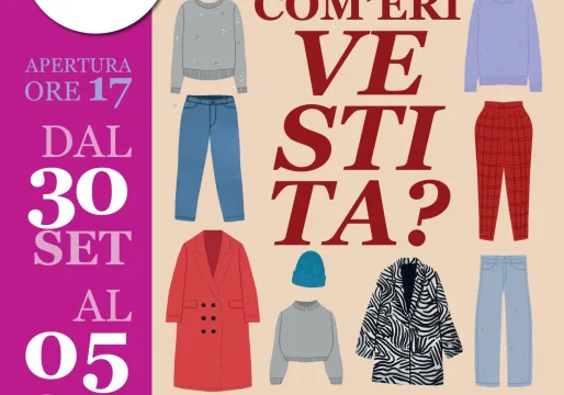 Locandina della mostra: Come eri vestita?