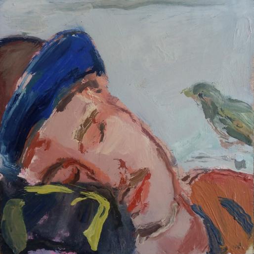 Giulio Catelli, Andrea che dorme e l'uccellino, 2018