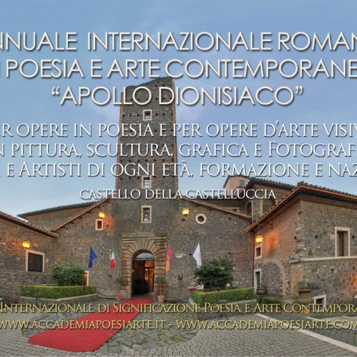 Annuale internazionale di poesia e arte contemporanea Apollo dionisiaco al Castello della Castelluccia