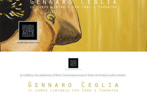 Immagine invito mostra Gennaro Ceglia in Galleria Accademica d'Arte Contemporanea