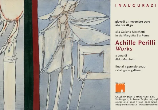 Invito mostra Achille Perilli, Works