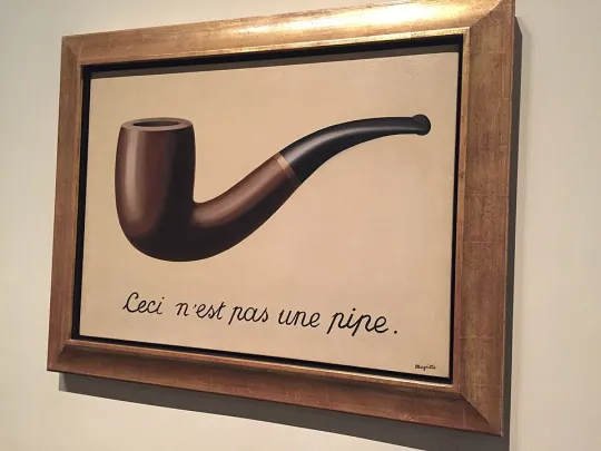 foto del dipinto di Magritte