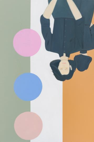 'Stolen' acrilico e olio su tela  90 x 60 cm 2018 - Woon Hyoung Choi