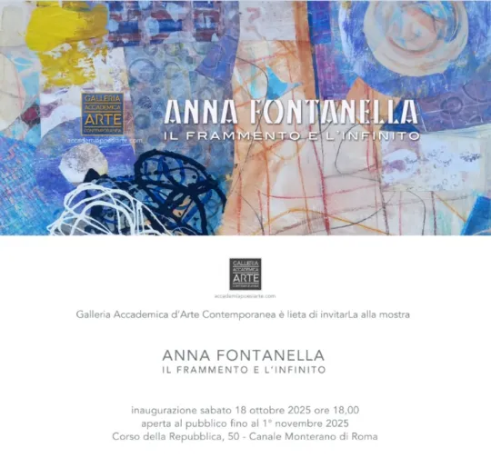 Invito Mostra Anna Fontanella in Galleria Accademica