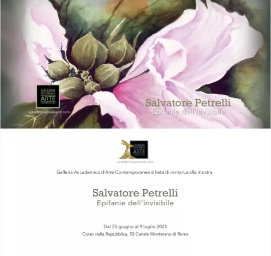 Invito mostra Salvatore Petrelli in Galleria Accademica