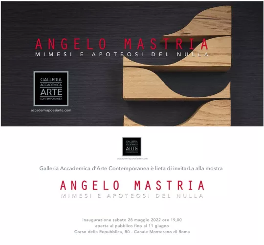 Mostra Angelo Mastria in Galleria Accademica d'Arte Contemporanea