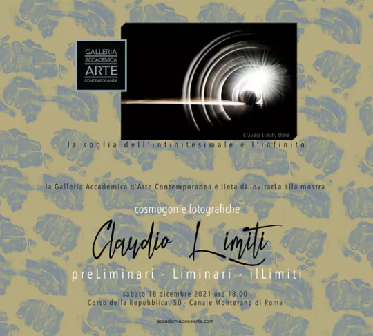 Invito alla mostra di Claudio Limiti - Galleria Accademica