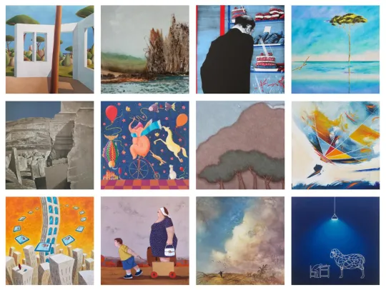 Alcune opere esposte alla mostra