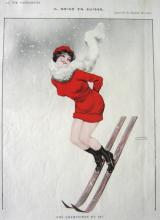La Vie Parisienne, 1913: ragazza sugli sci in minigonna