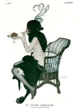 Fantasio, 1914: ragazza seminuda che fuma